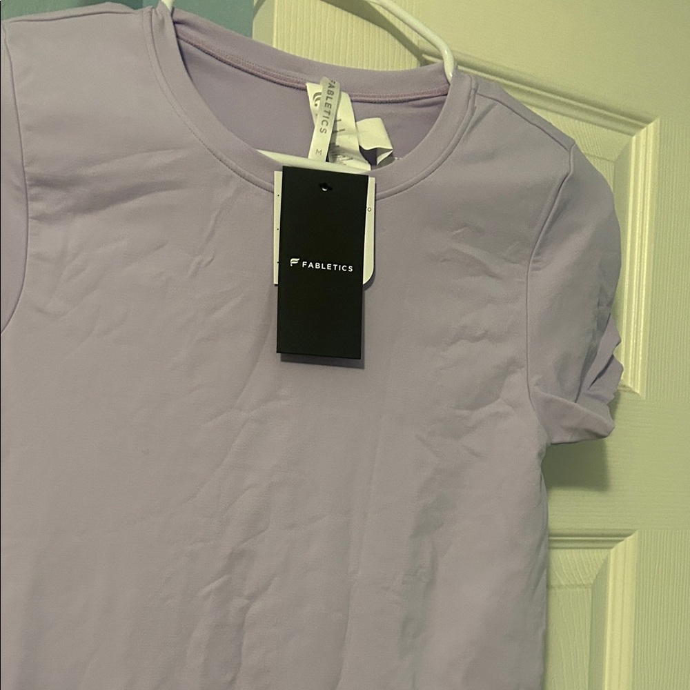 Fabletics Light Lavender Fitted Tee Dress